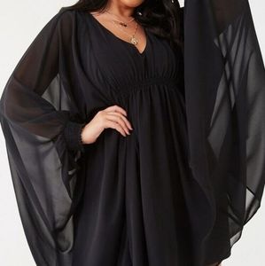 Forever 21 Plus Sheer Batwing Dress